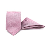 ROSÉ INFERNO TIE AND POCKET SQUARE SET